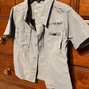 Silver Bait Gray Fishing Shirt